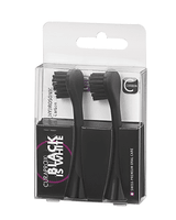 73349123-Náhradní hlavice hydrosonického kartáčku Black is White carbon 2ks