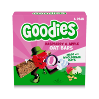 Goodies Raspberry & Apple Oat Bars 6 Pack