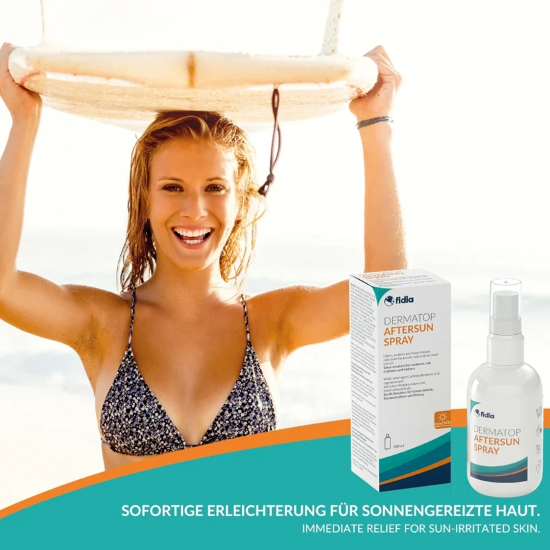 DermatopAftersunSpray100ProductImageLifestyleML