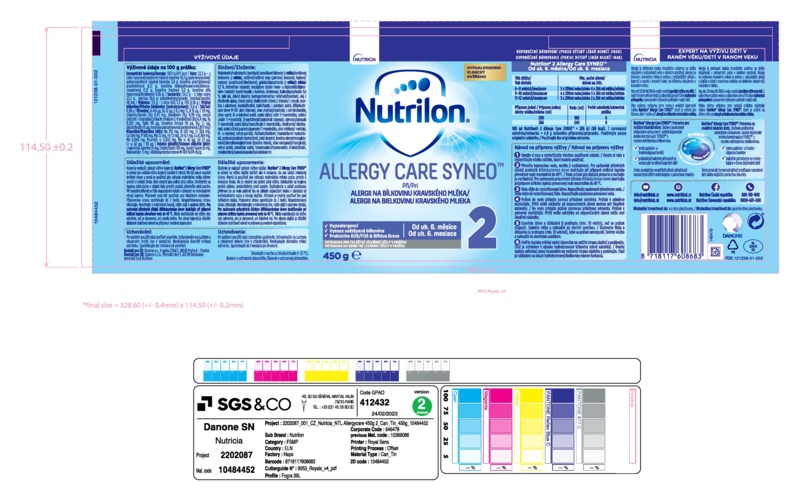 Příbalový leták (SUKL) - Nutrilon 2 Allergy Care Syneo por.plv.sol.450g