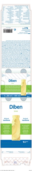 Příbalový leták (SUKL) - Diben drink vanilka por.sol.4x200ml