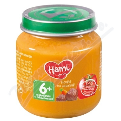 HAMI Příkrm mrkev brambor hovězí 125g/5m 110883