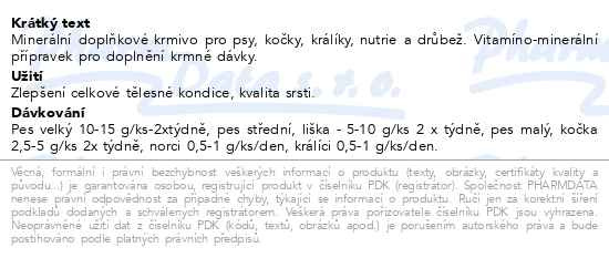 Příbalový leták - Roboran H a.u.v. plv. 250g