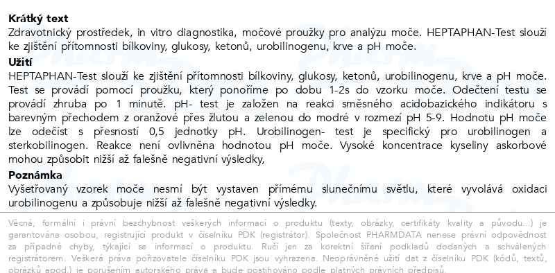 Příbalový leták - DP HeptaPhan 50ks