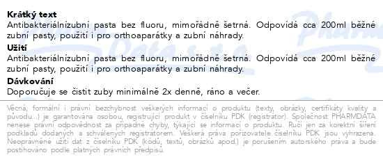 Příbalový leták - Dr.Liebe Ajona Stomaticum koncentr.zub.pasta 25ml