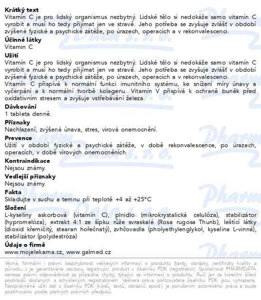 Příbalový leták - Vitamín C 500 mg se šípky tbl.100+20 Moje lékárna