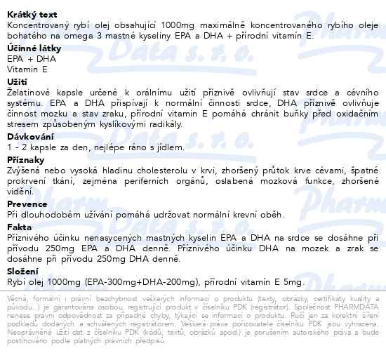 Příbalový leták - JML EPAmax OMEGA3+ cps.60+30 zdarma