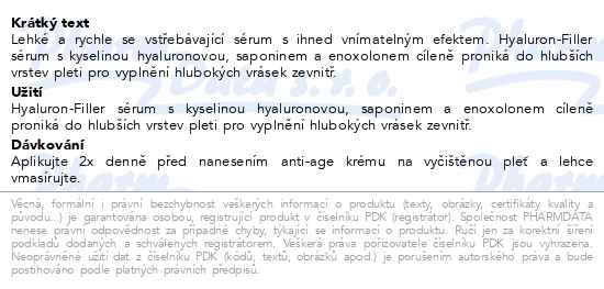 Příbalový leták - EUCERIN HYALURON-FILLER+3xEFFECT sérum 6x5ml