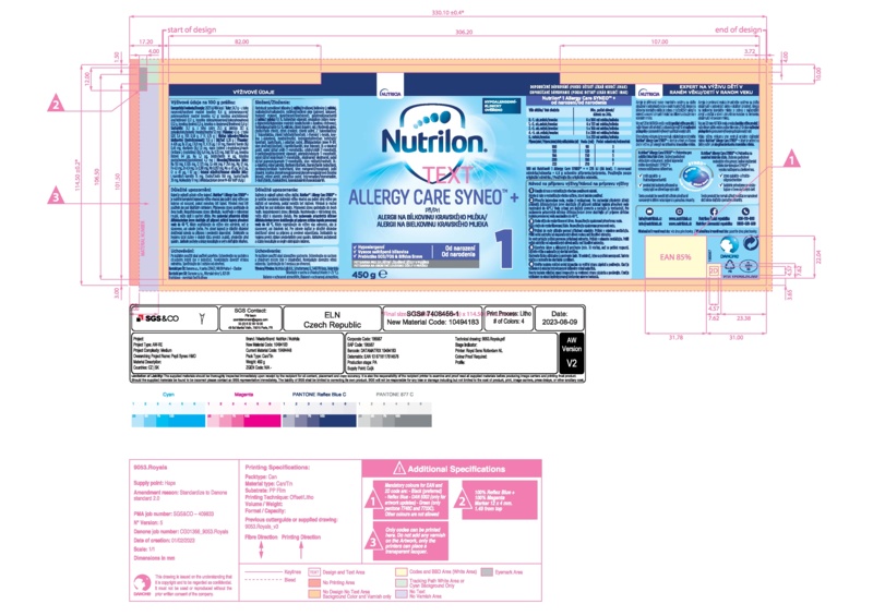 Příbalový leták (SUKL) - Nutrilon 1 Allergy Care Syneo+ por.plv.sol.1x450g