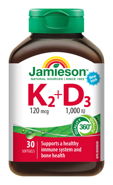 Jamieson_Vit_K2_D3_120mcg_1000IU_30cps_360Q_064642090430