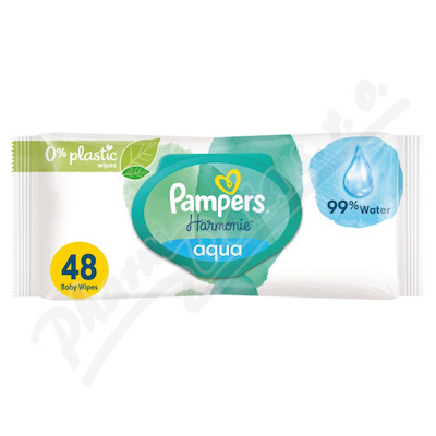 Pampers Harmonie Aqua dětské čisticí ubrousky 48ks