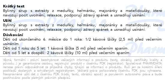 Příbalový leták - Radepur baby 150ml