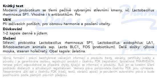 Příbalový leták - Trifolac Forte cps.10