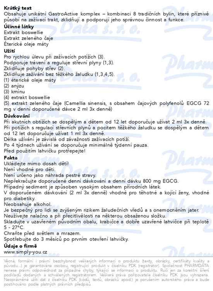 Příbalový leták - GastroMed 20+10 ml