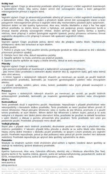 Příbalový leták - CLOGIN vaginální výplach 5x100ml