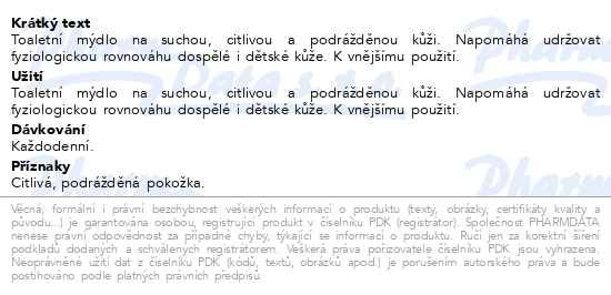 Příbalový leták - LA ROCHE-POSAY Lipikar Surgras Fyziologické mýdlo v kostce 150g