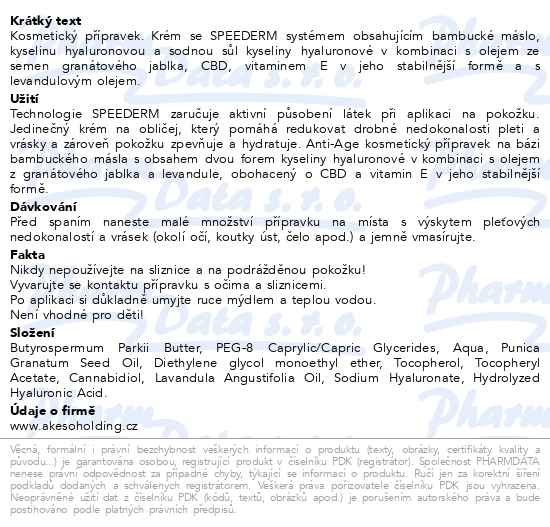 Příbalový leták - Janell Antistress krém 50ml