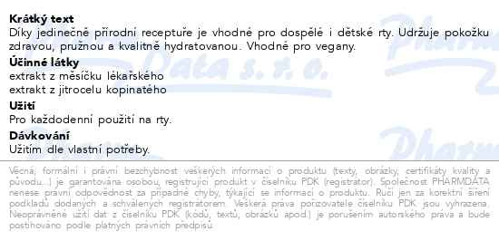 Příbalový leták - Jelení lůj CARE měsíčkový s jitroc.zklidň. 4,5g