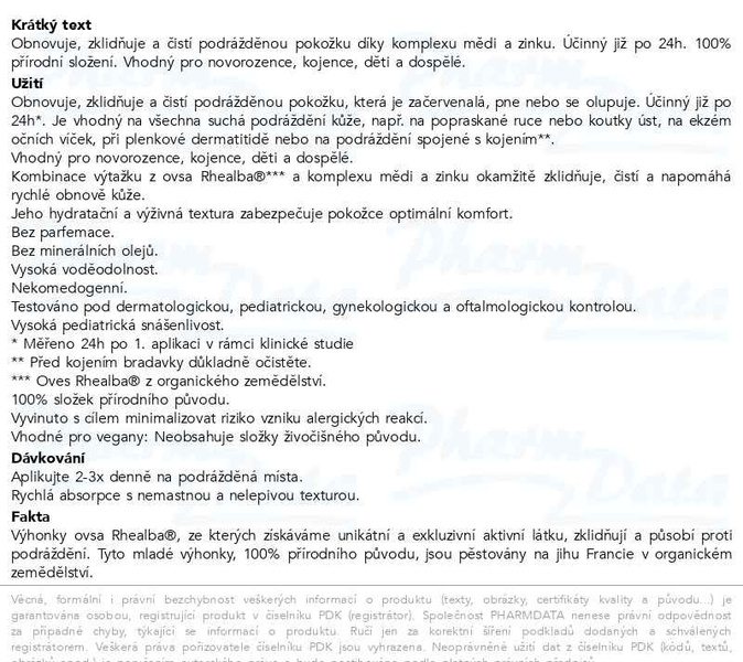 Příbalový leták - A-DERMA Dermalibour+ Reparační CICA-Krém 100ml