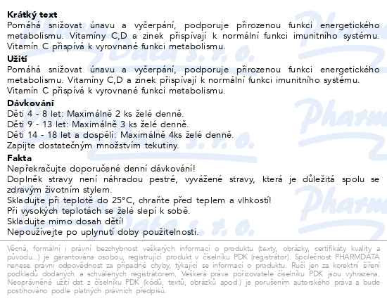 Příbalový leták - SUPRADYN IMMUNE KIDS PROMO 2x100 želé gummies