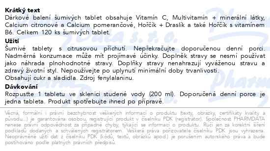Příbalový leták - Biotter šumivé vitamíny pro každý den 6x20ks