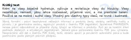 Příbalový leták - KESEM Krém na vlasy s jojobovým olejem 500 ml