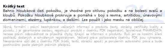Příbalový leták - KESEM Bahno z Mrtvého moře 600 g