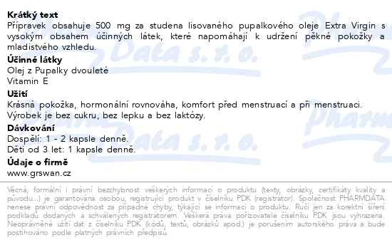 Příbalový leták - GS Pupalka 90 kapslí