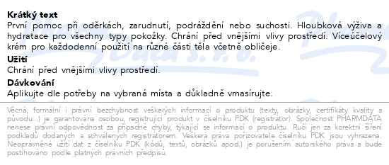 Příbalový leták - Linteo Return to ORIGIN SOS krém 25ml