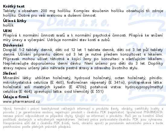 Příbalový leták - Bioaktivní Magnézium 150 tablet