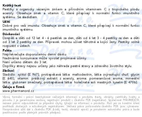 Příbalový leták - Bioaktivní Influ-Zinek 60 tablet