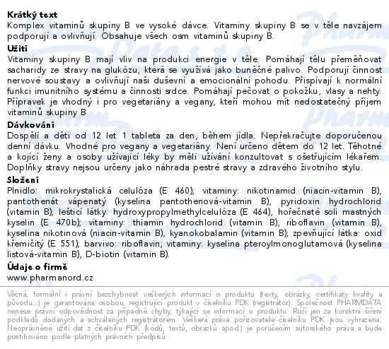 Příbalový leták - Bioaktivní B-Complex 60 tablet