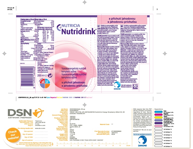 Příbalový leták (SUKL) - Nutridrink s příchutí jahodovou 1x200 ml