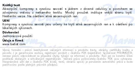 Příbalový leták - AB KOMPRES nesterilní 10x10cm 50ks