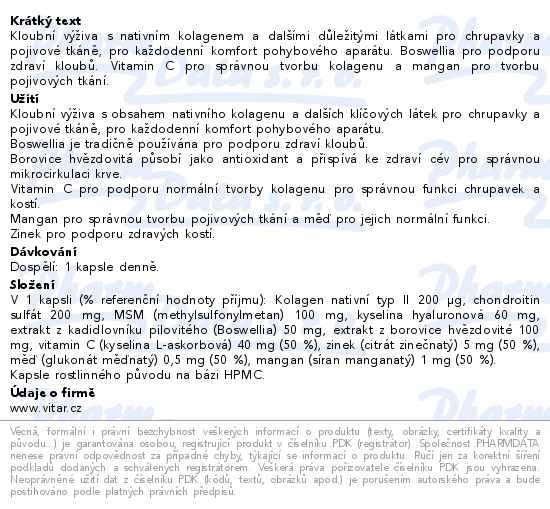 Příbalový leták - Maxi Vita ESSENTIALS Motion+ 90 kapslí