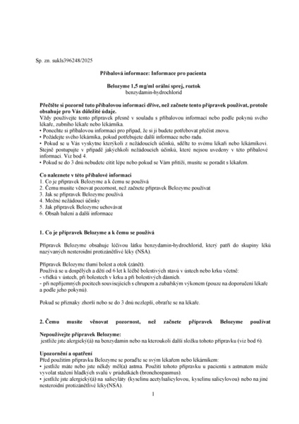 Příbalový leták (SUKL) - Belozyme 1.5mg/ml orm.spr.sol.30ml