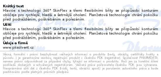 Příbalový leták - Braun Series 7 74S náhradní hlavice
