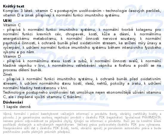 Příbalový leták - Cetebe IMMUNITY Forte 30 kapslí