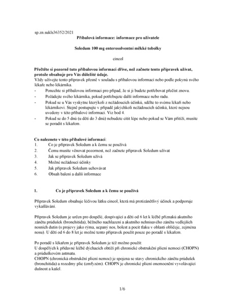 Příbalový leták (SUKL) - Soledum 100mg enterosolventní měkké tobolky tob.20