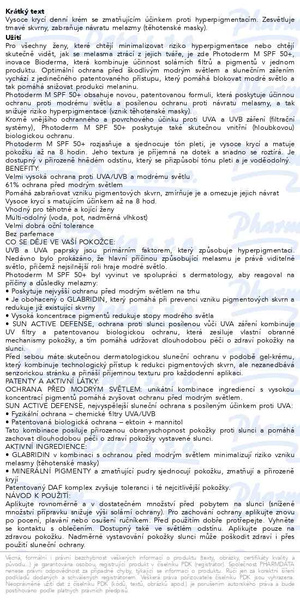 Příbalový leták - BIODERMA Photoderm M SPF50+ tmavý 40ml