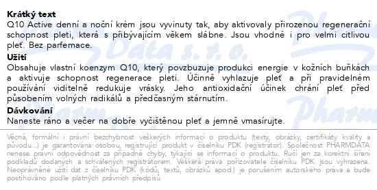 Příbalový leták - EUCERIN Q10 ACTIVE Vánoce 2023
