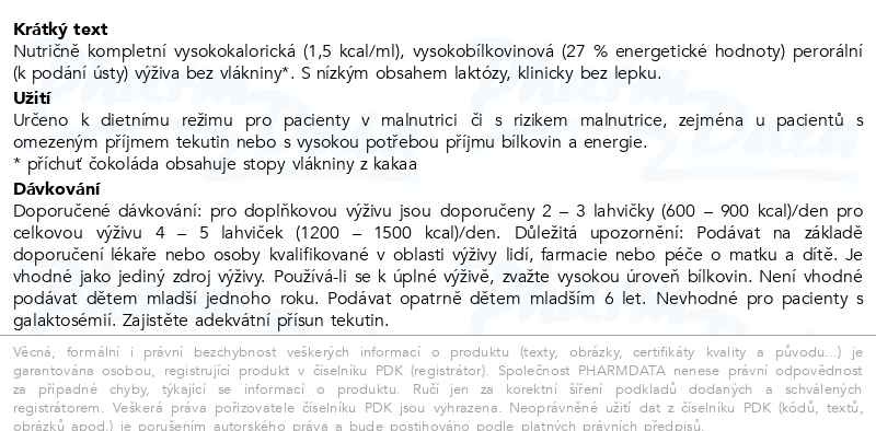 Příbalový leták - Fresubin Protein Energy Drink 200ml 5+1