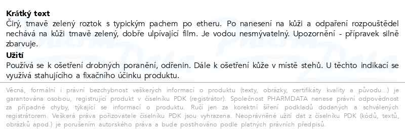 Příbalový leták - Solutio Novikov 10g Fagron