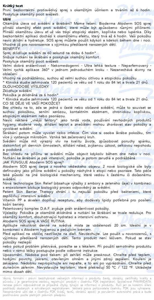 Příbalový leták - BIODERMA Atoderm SOS sprej 200ml