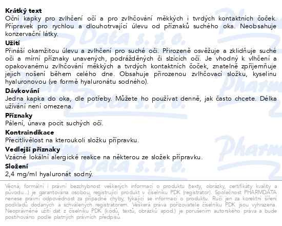 Příbalový leták - Biotrue oční kapky 10ml
