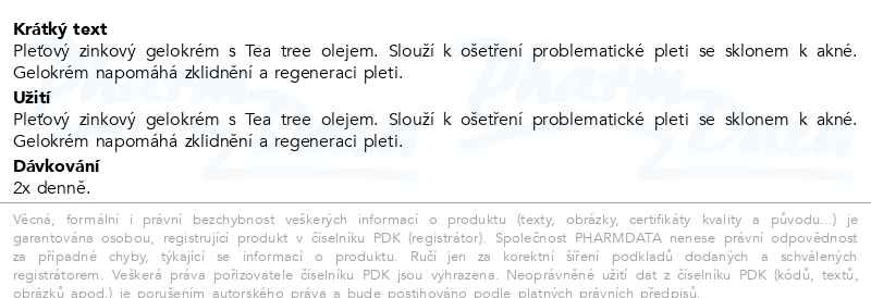 Příbalový leták - MiraClean Gelokrém 50ml