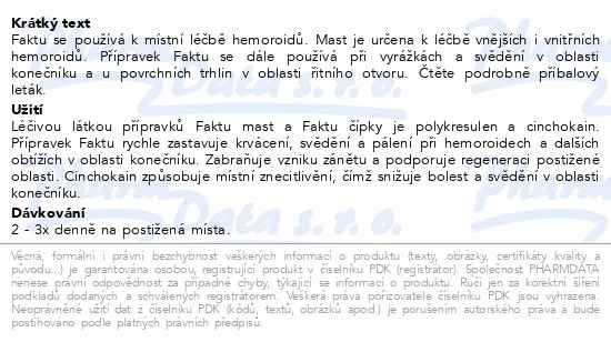 Příbalový leták - Faktu 50mg/g+10mg/g rct.ung.20g