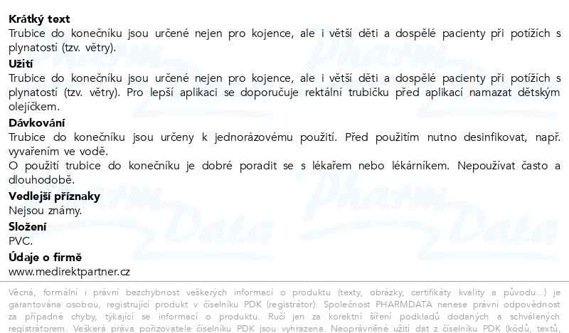 Příbalový leták - Trubice do koneč. 4/8x150 c.o. 5ks 573109