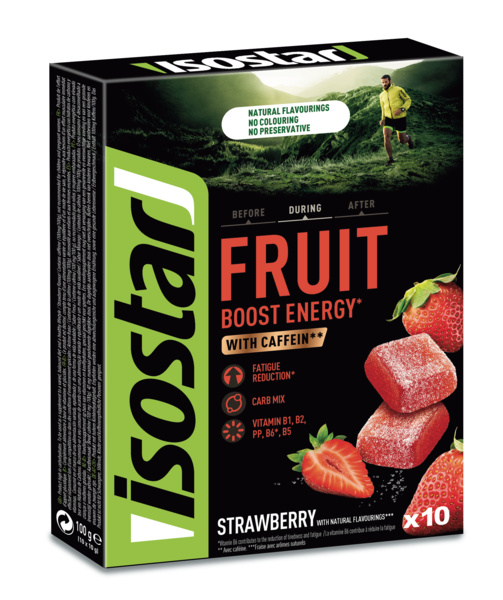 3175681105225_ISOSTAR FRUIT BOOST STRAWBERRY 10X10G GREEN
