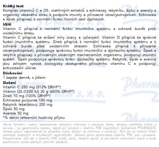 Příbalový leták - NatureVia ImunoHelp cps.30